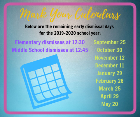 early release days 19-20