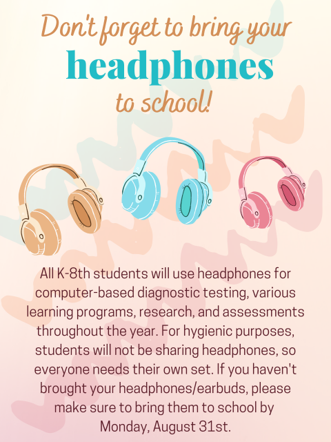 bring your headphones to school